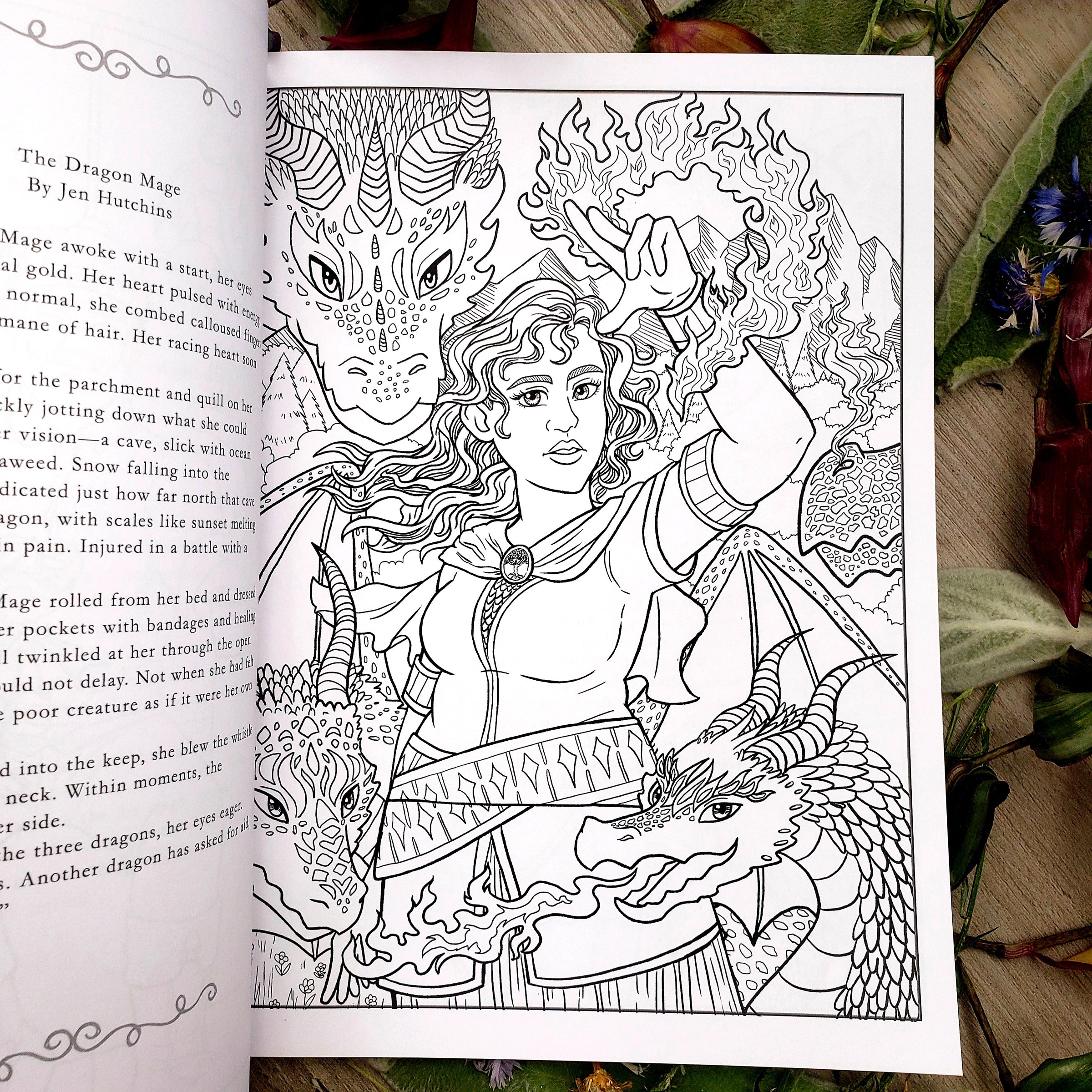 Animal Magica: A Fantasy Coloring Book, volume 2 paperback