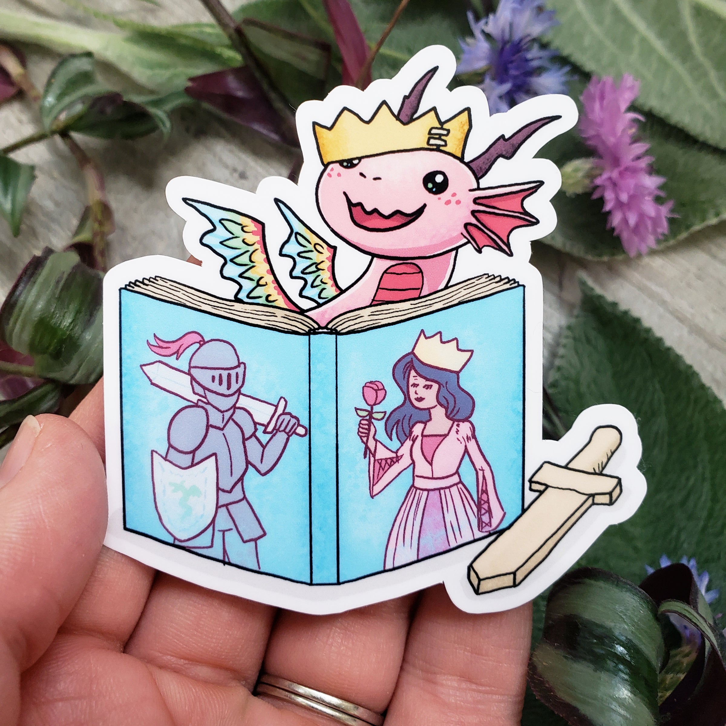 Dragons for Book Lovers Vinyl Sticker Set
