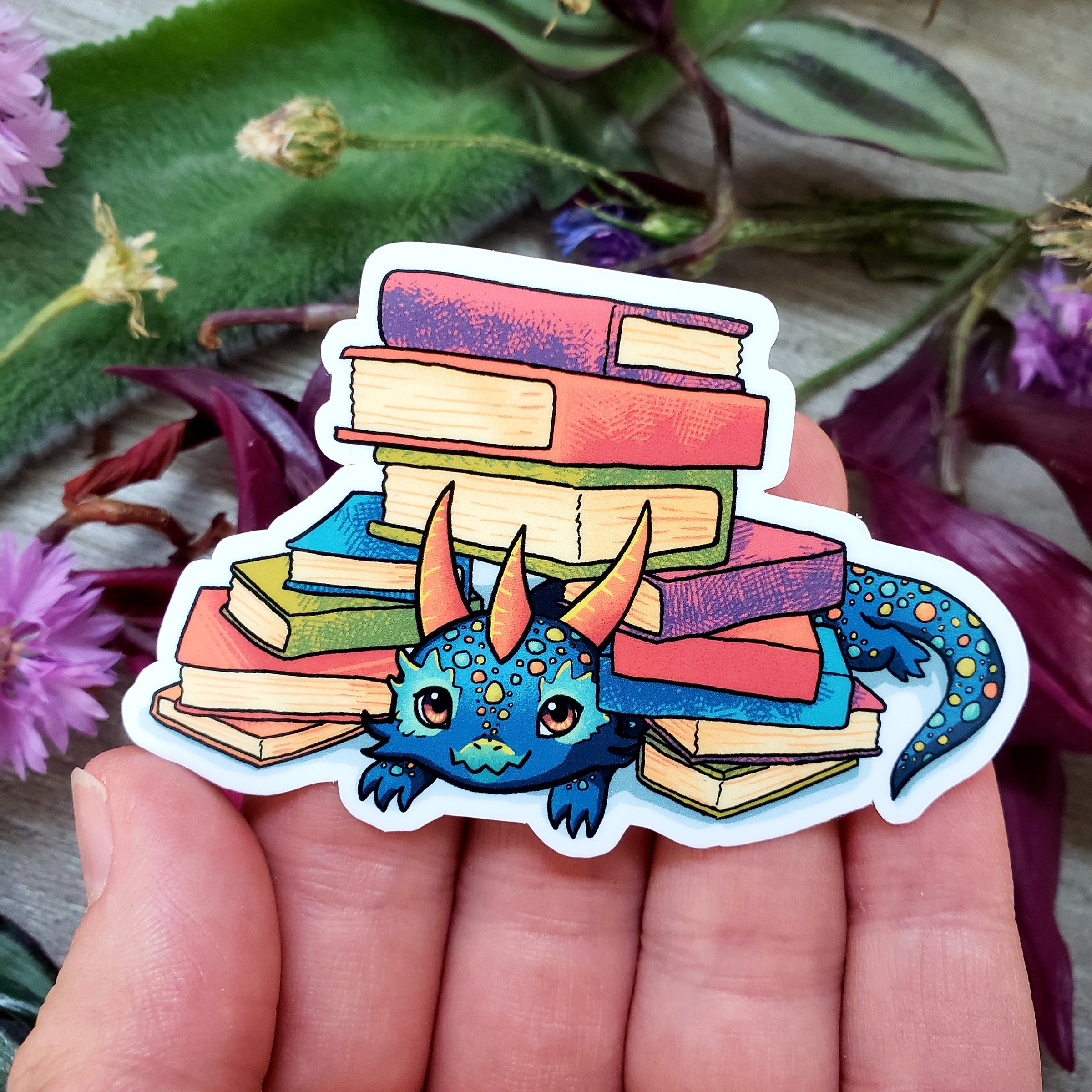 Bury Me in Books Vinyl Sticker