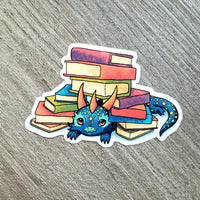 Bury Me in Books Vinyl Sticker