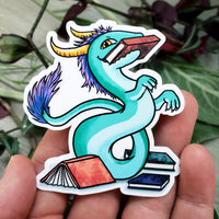 Dragons for Book Lovers Vinyl Sticker Set