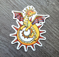 Sun Dragon Vinyl Sticker