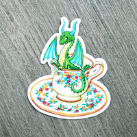 Teacup Dragon Vinyl Sticker