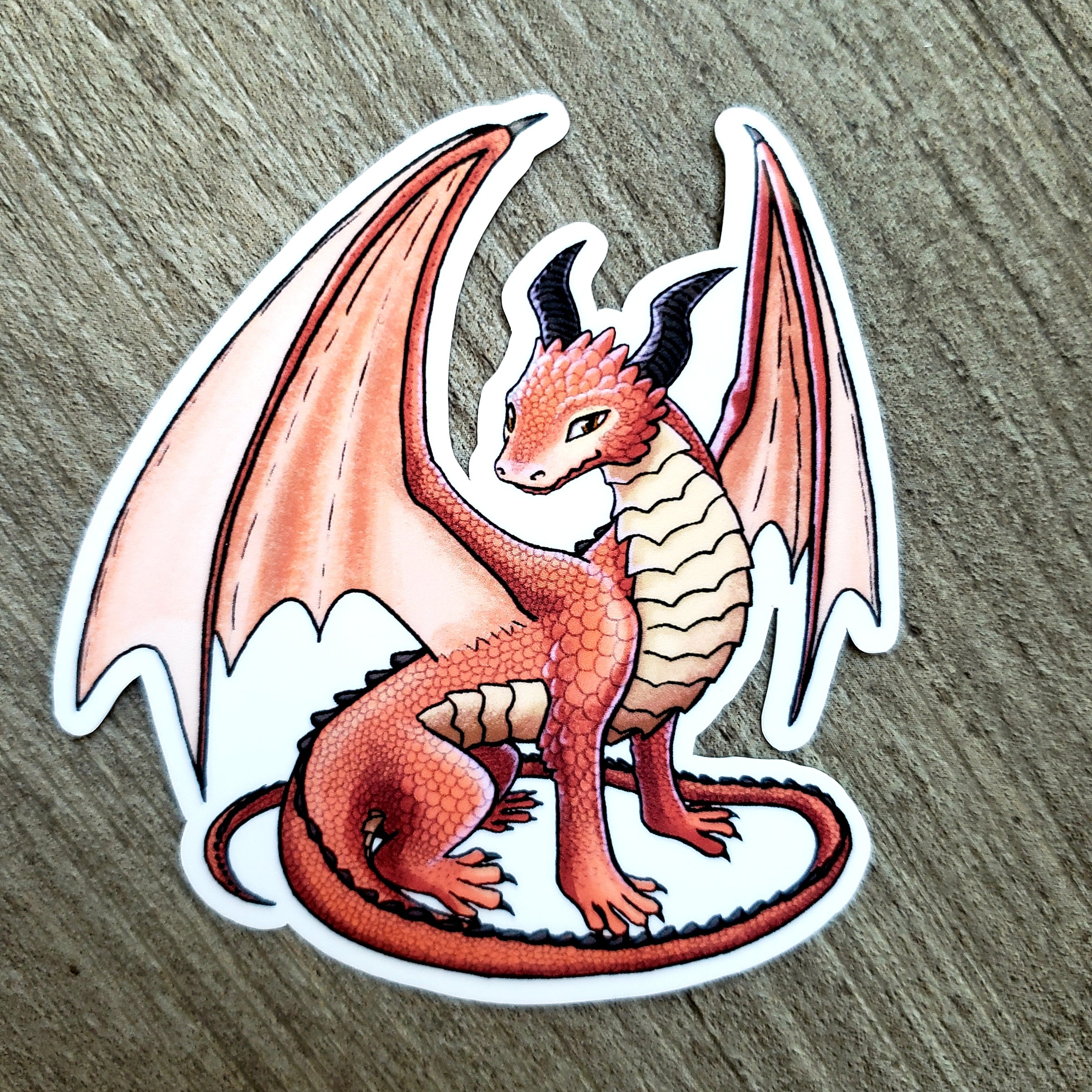 Elegant Dragon Vinyl Sticker