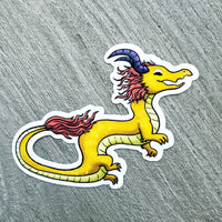 Asian Dragon Vinyl Sticker