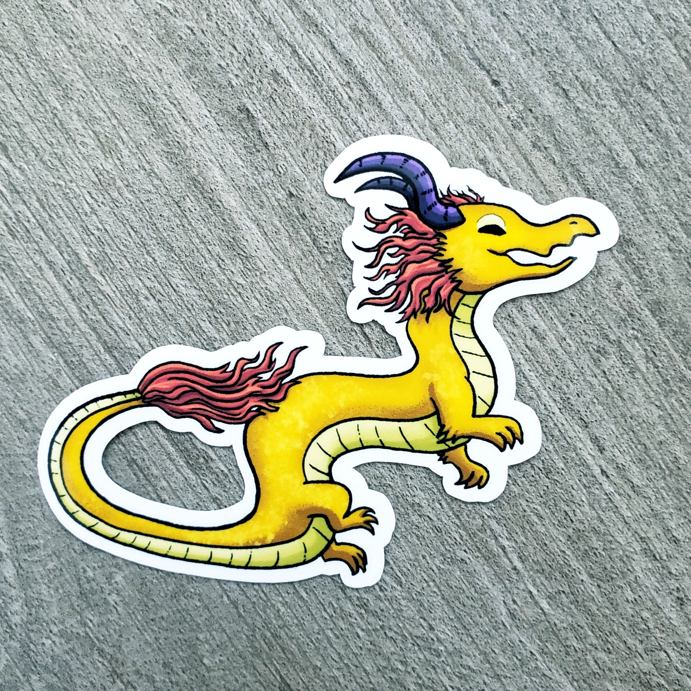 Asian Dragon Vinyl Sticker