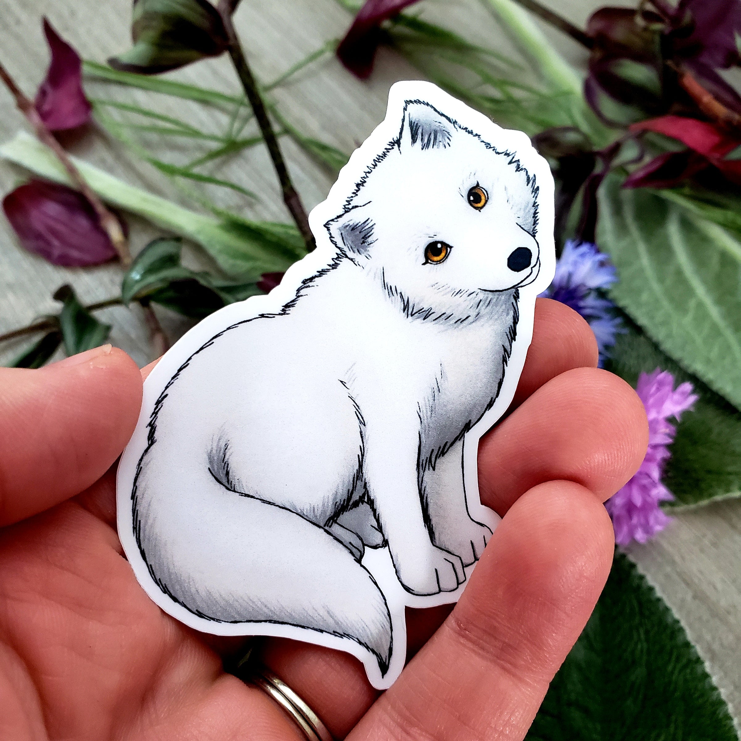 Arctic Fox Vinyl Sticker