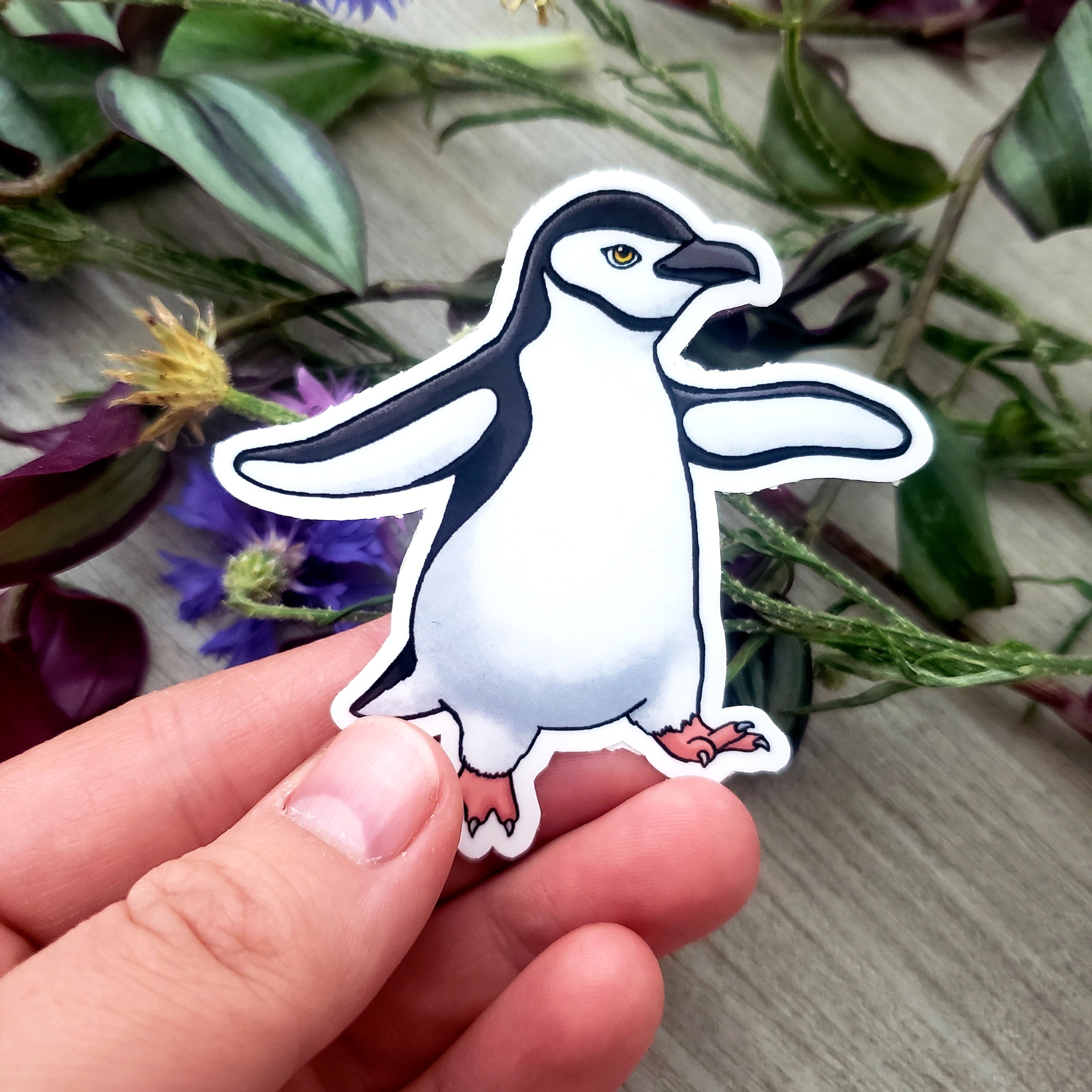 Chinstrap Penguin Vinyl Sticker