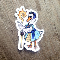 Swan Enchanter- Animal Adventurer Vinyl Sticker