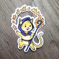 Cat Sorcerer- Animal Adventurer Vinyl Sticker