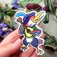 Bird Bard- Animal Adventurer Vinyl Sticker