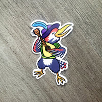Bird Bard- Animal Adventurer Vinyl Sticker