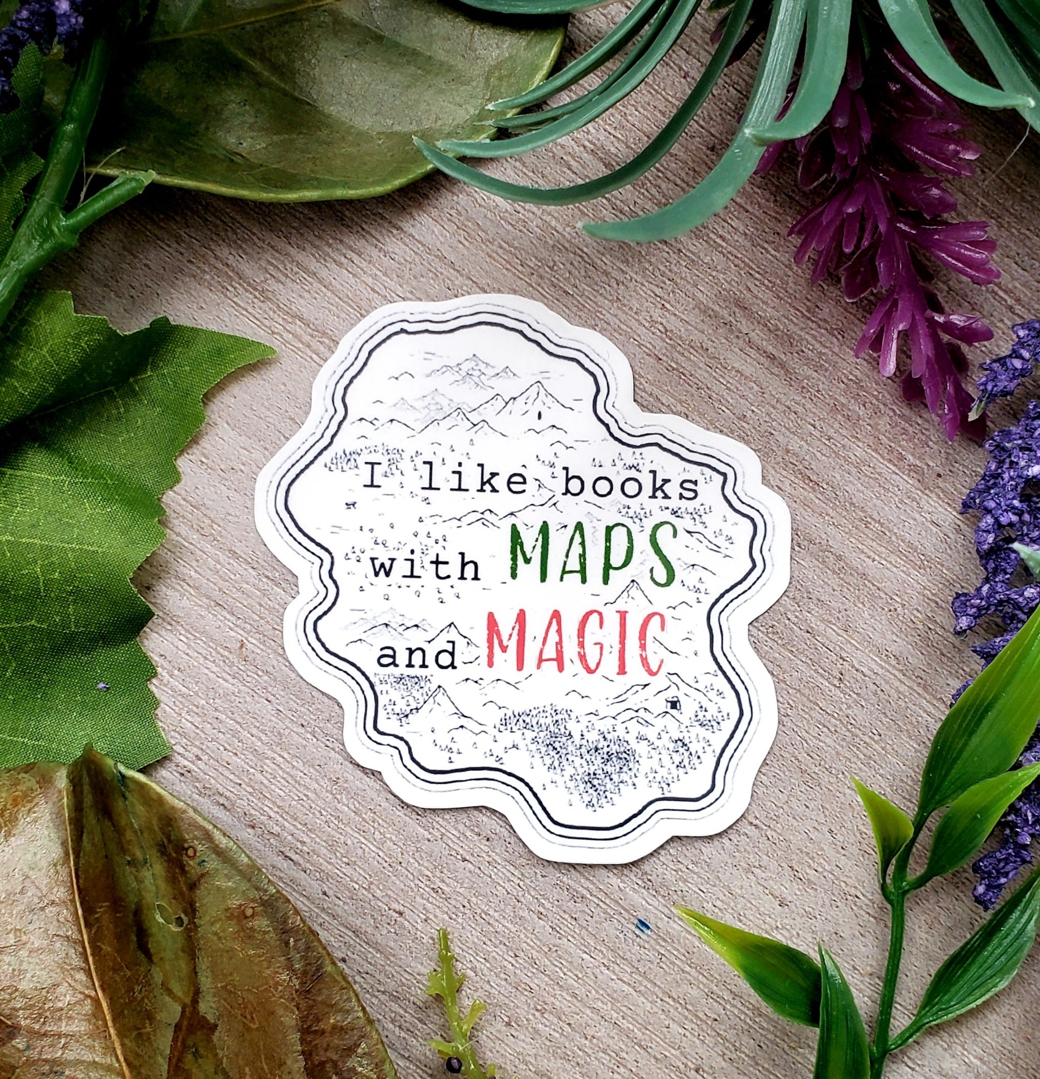 Maps and Magic Vinyl Sticker