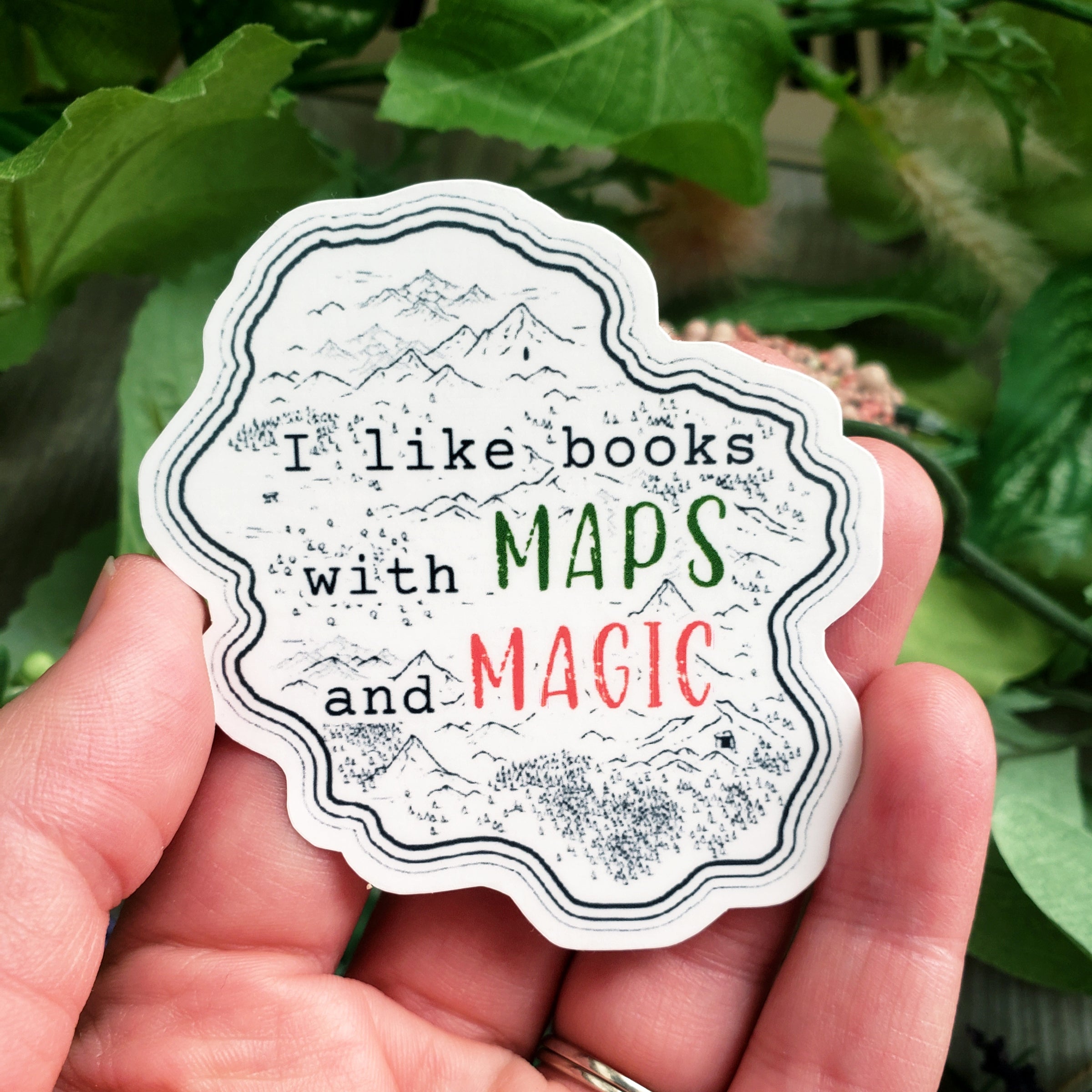 Maps and Magic Vinyl Sticker