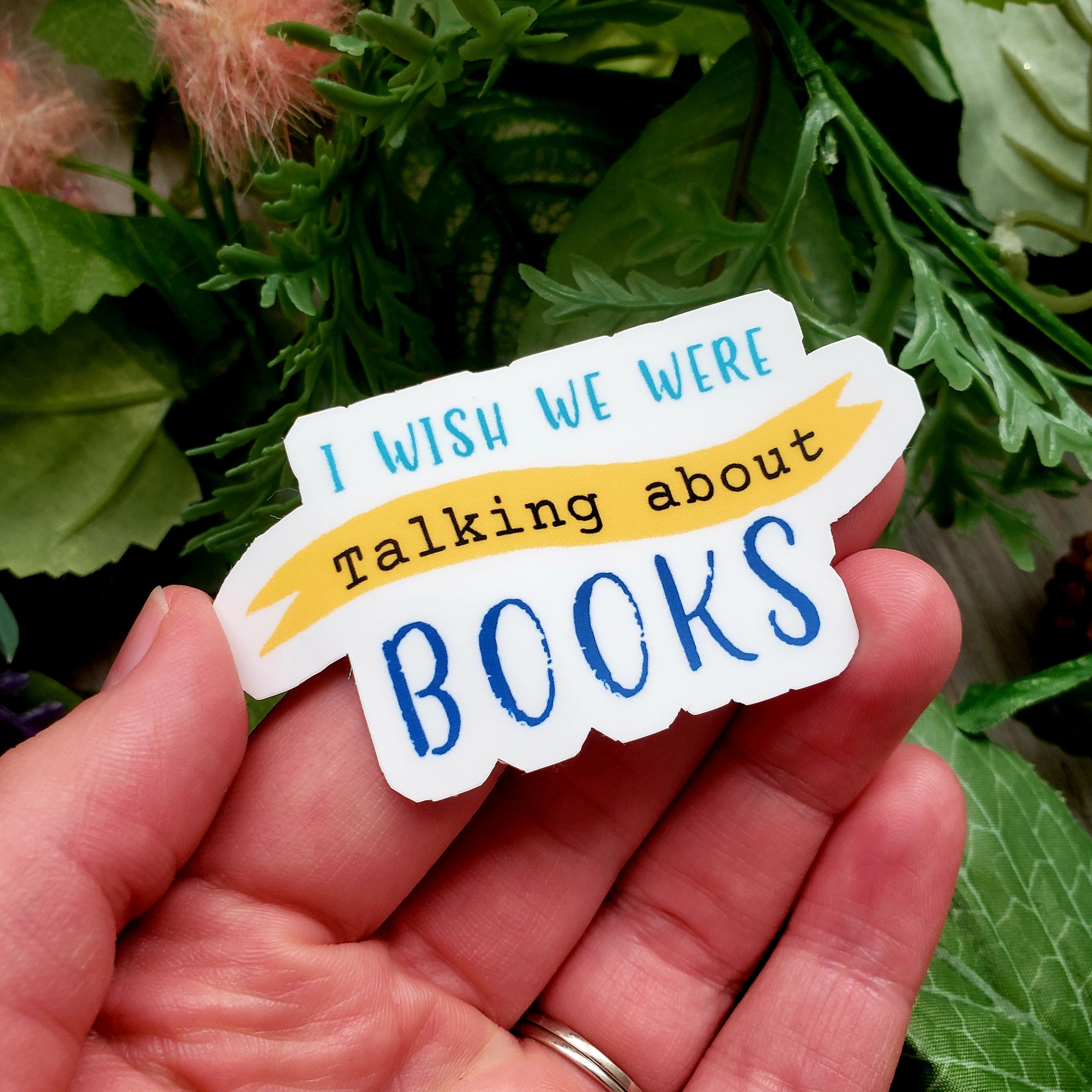 Talking About Books Vinyl Sticker
