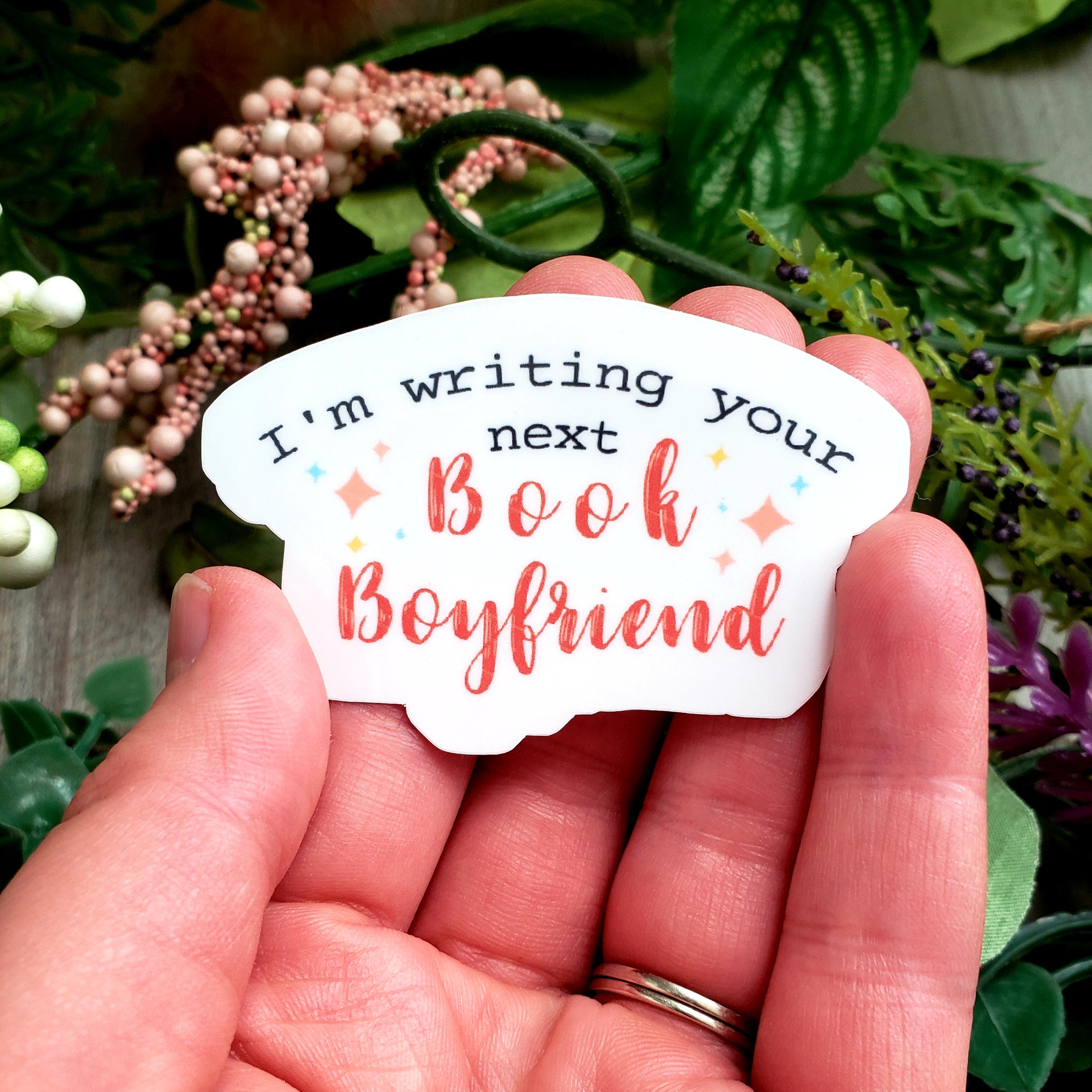 Book Boyfriend Vinyl Sticker