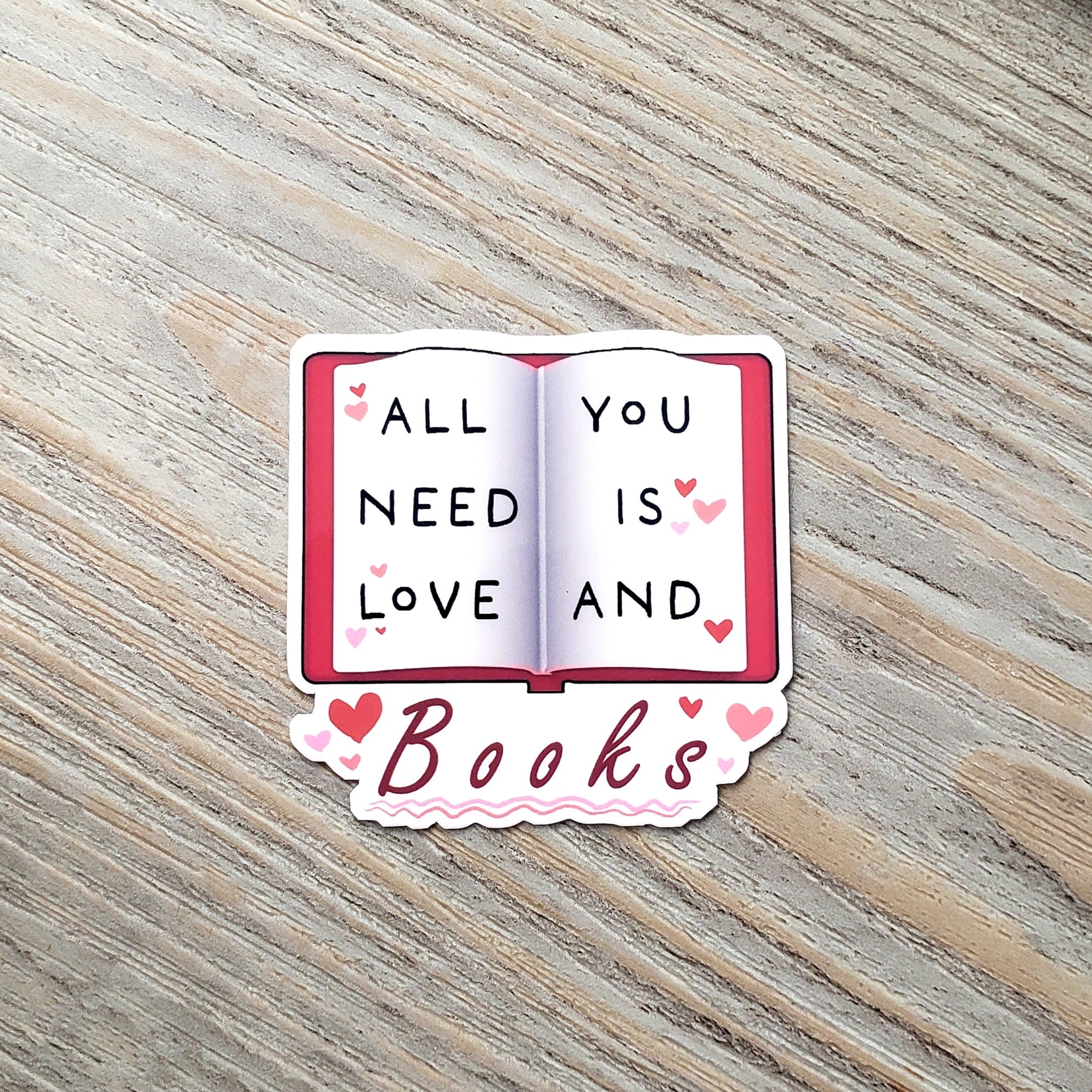 Love and Books Vinyl Sticker