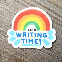 It's Writing Time Vinyl Sticker