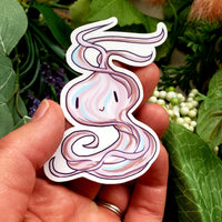 Gusty Wind Nature Spirit Vinyl Sticker
