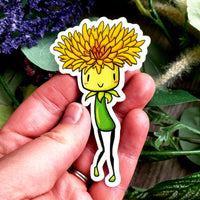 Blooming Dandelion Nature Spirit Vinyl Sticker