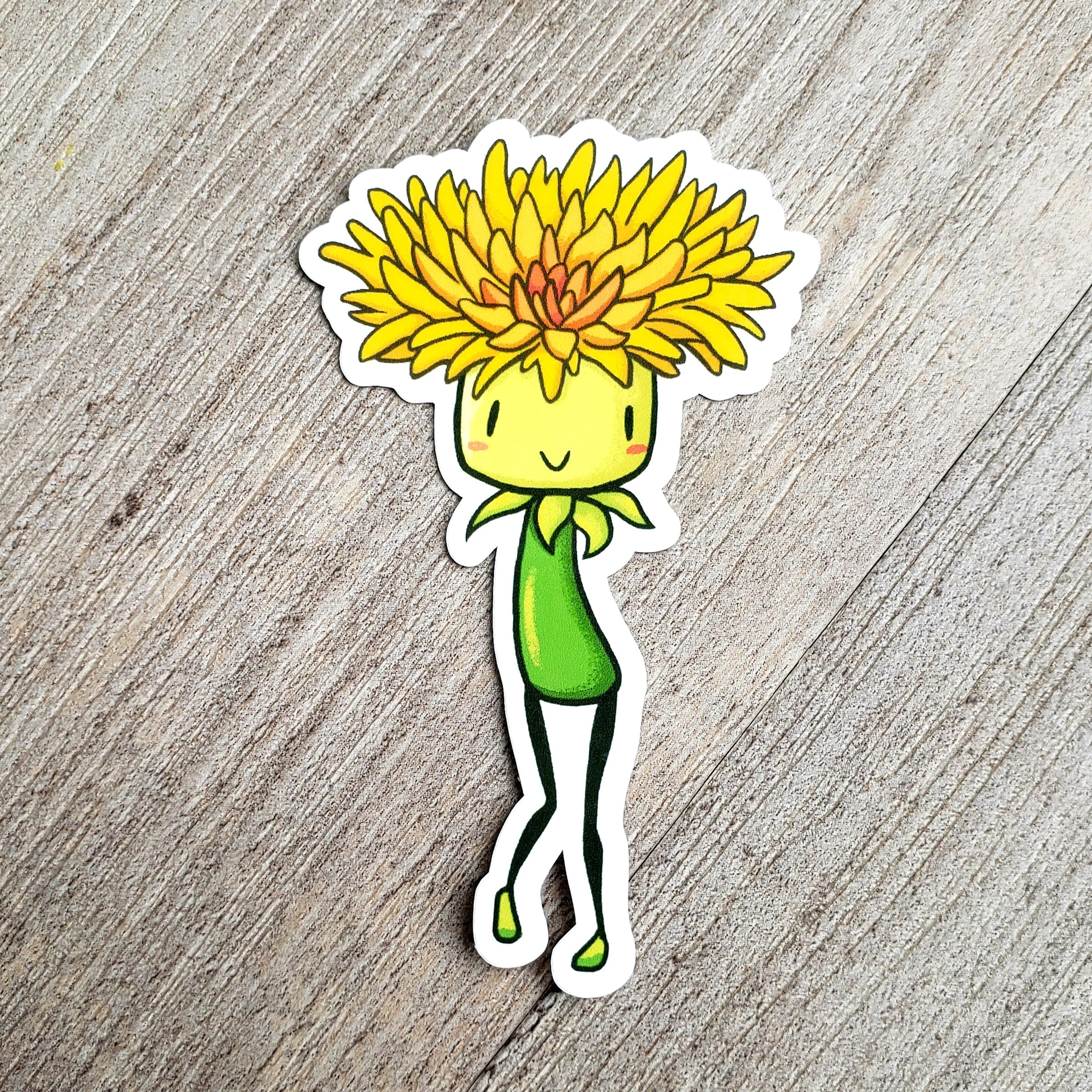 Blooming Dandelion Nature Spirit Vinyl Sticker