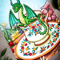 Tea with a Teacup Dragon Fine Art Print