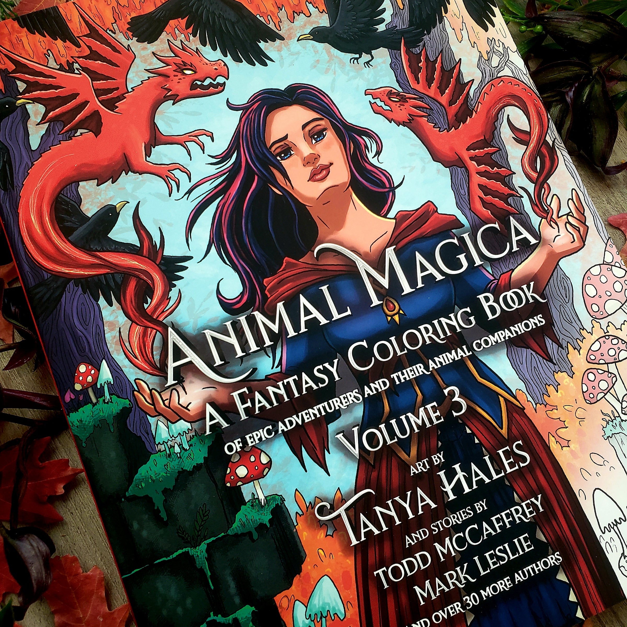 Animal Magica: A Fantasy Coloring Book, volume 3 paperback