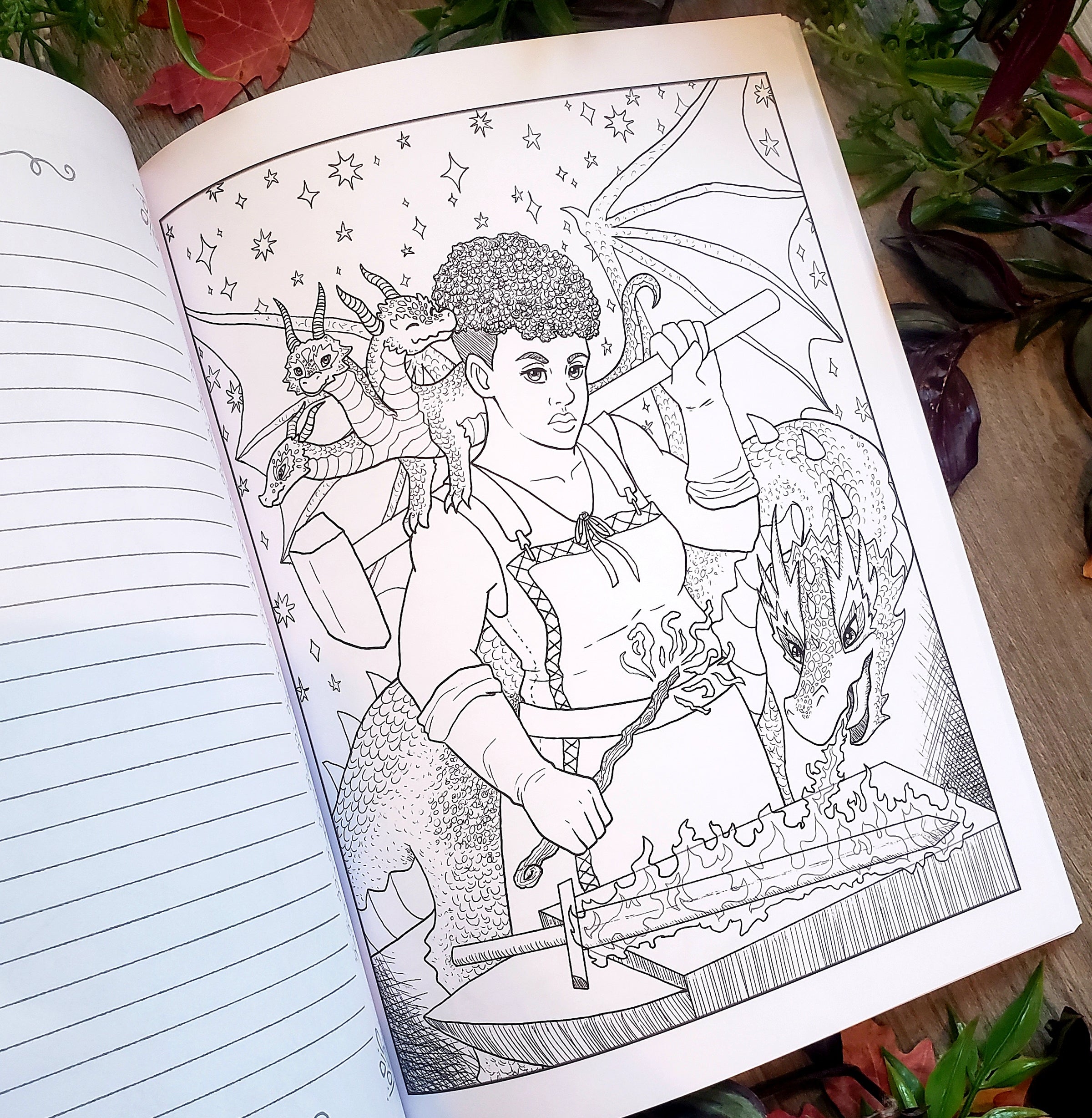 Animal Magica: A Fantasy Coloring Book, volume 3 paperback