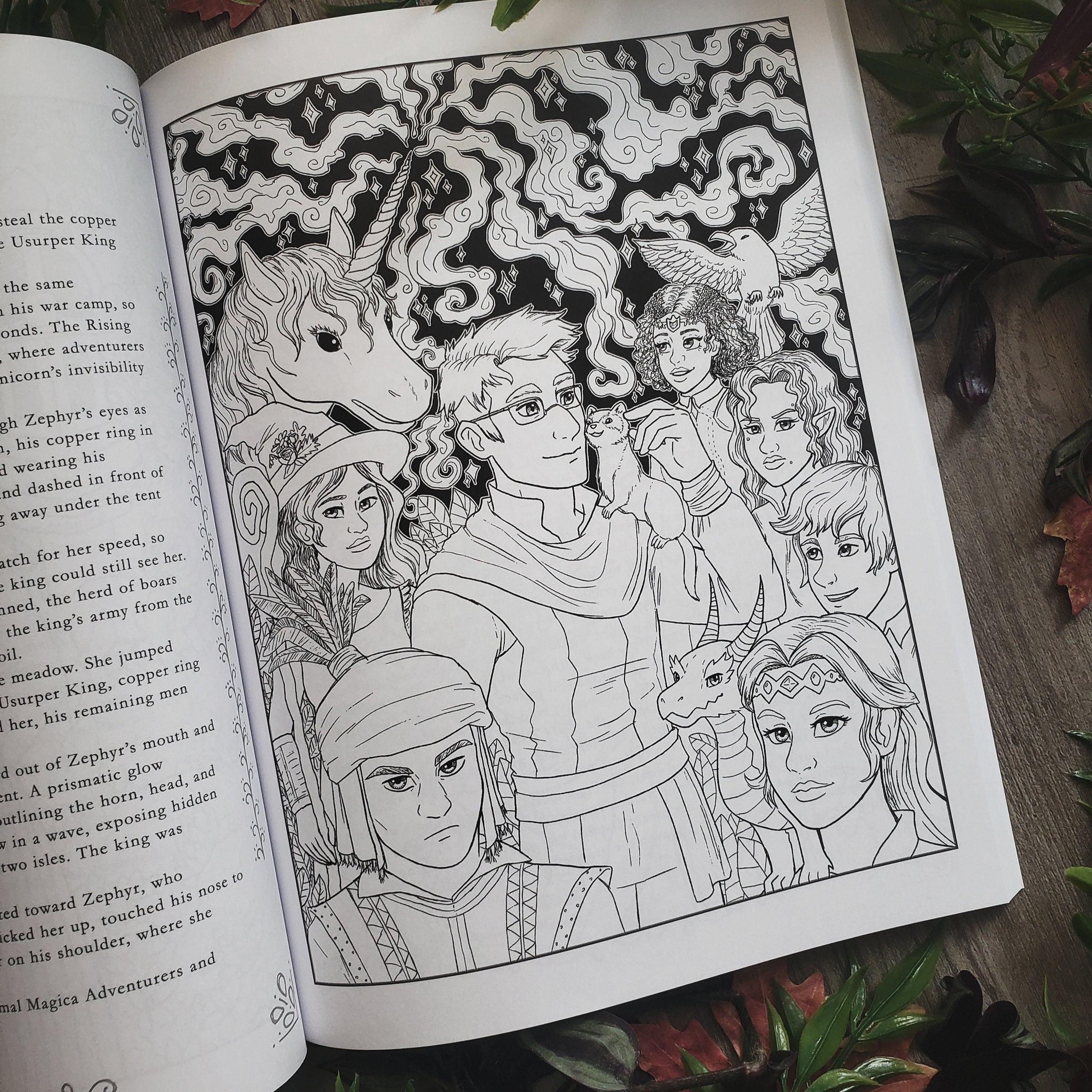 Animal Magica: A Fantasy Coloring Book, volume 3 paperback