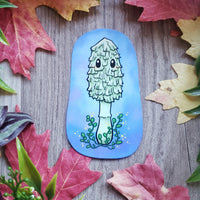 Shaggy Ink Cap Autumn Mushroom Vinyl Sticker