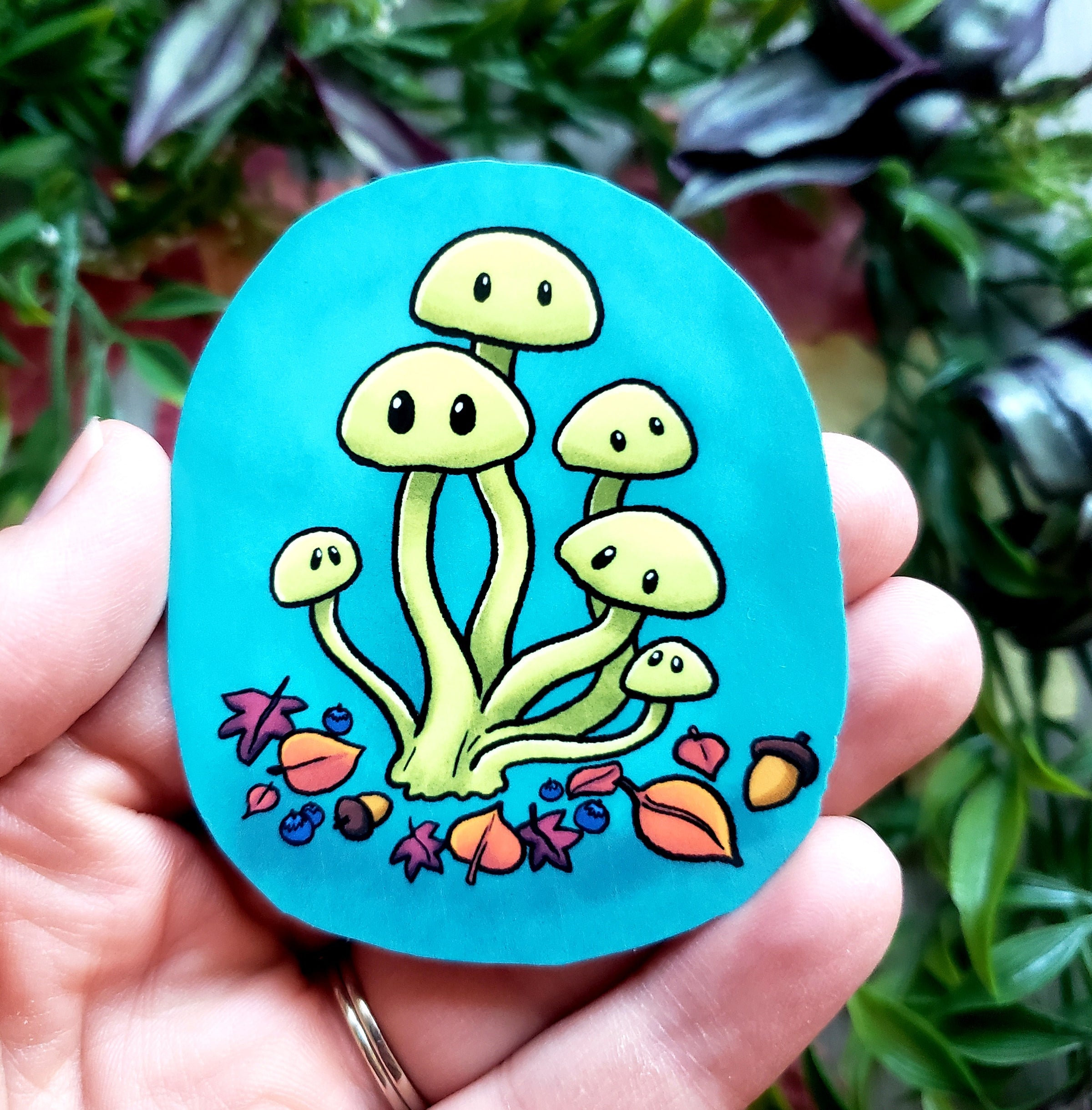 Autumn Mushrooms Vinyl Sticker Set