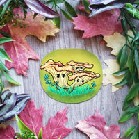 Chanterelle Autumn Mushroom Vinyl Sticker