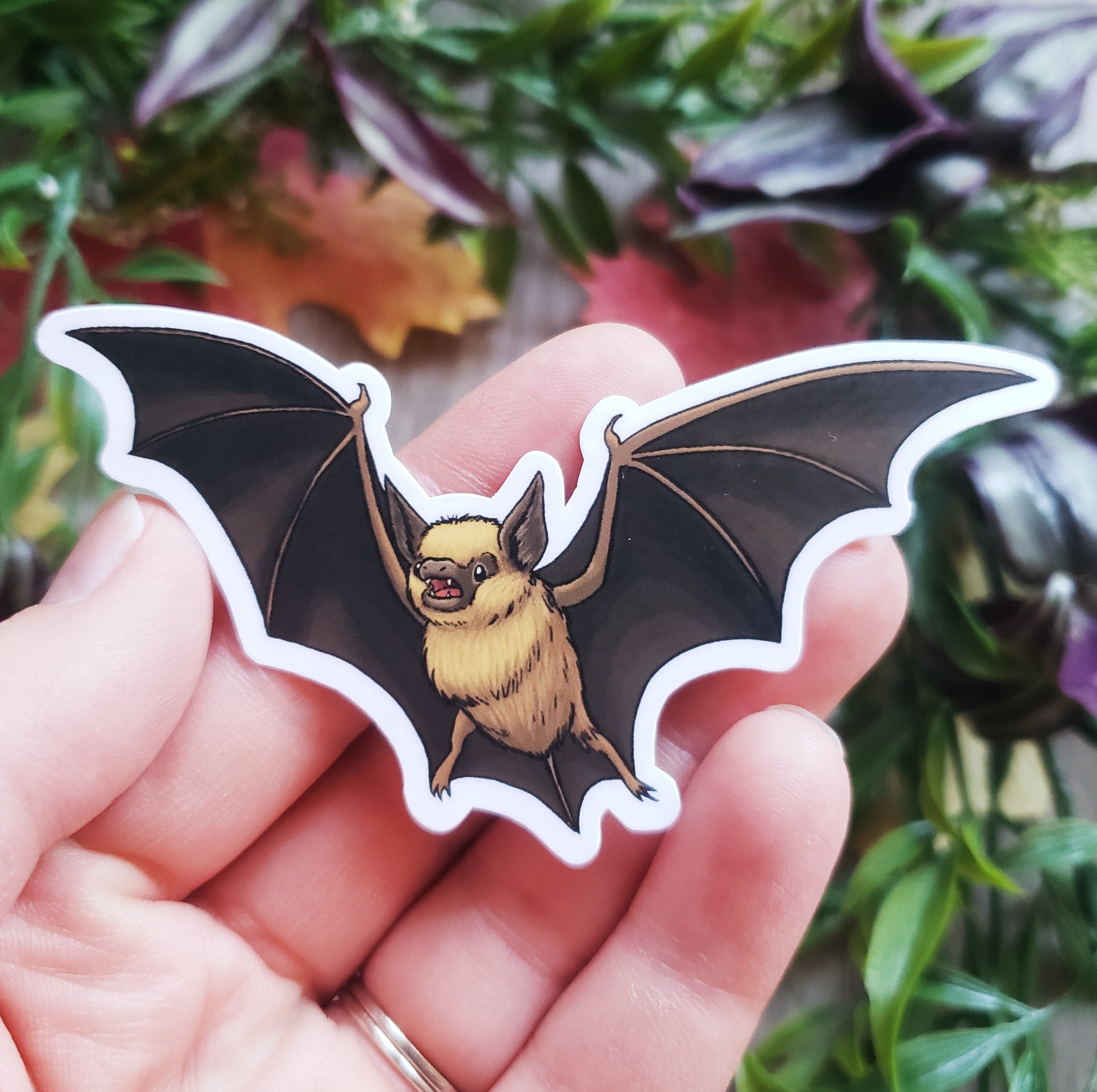 Little Brown Bat Vinyl Sticker