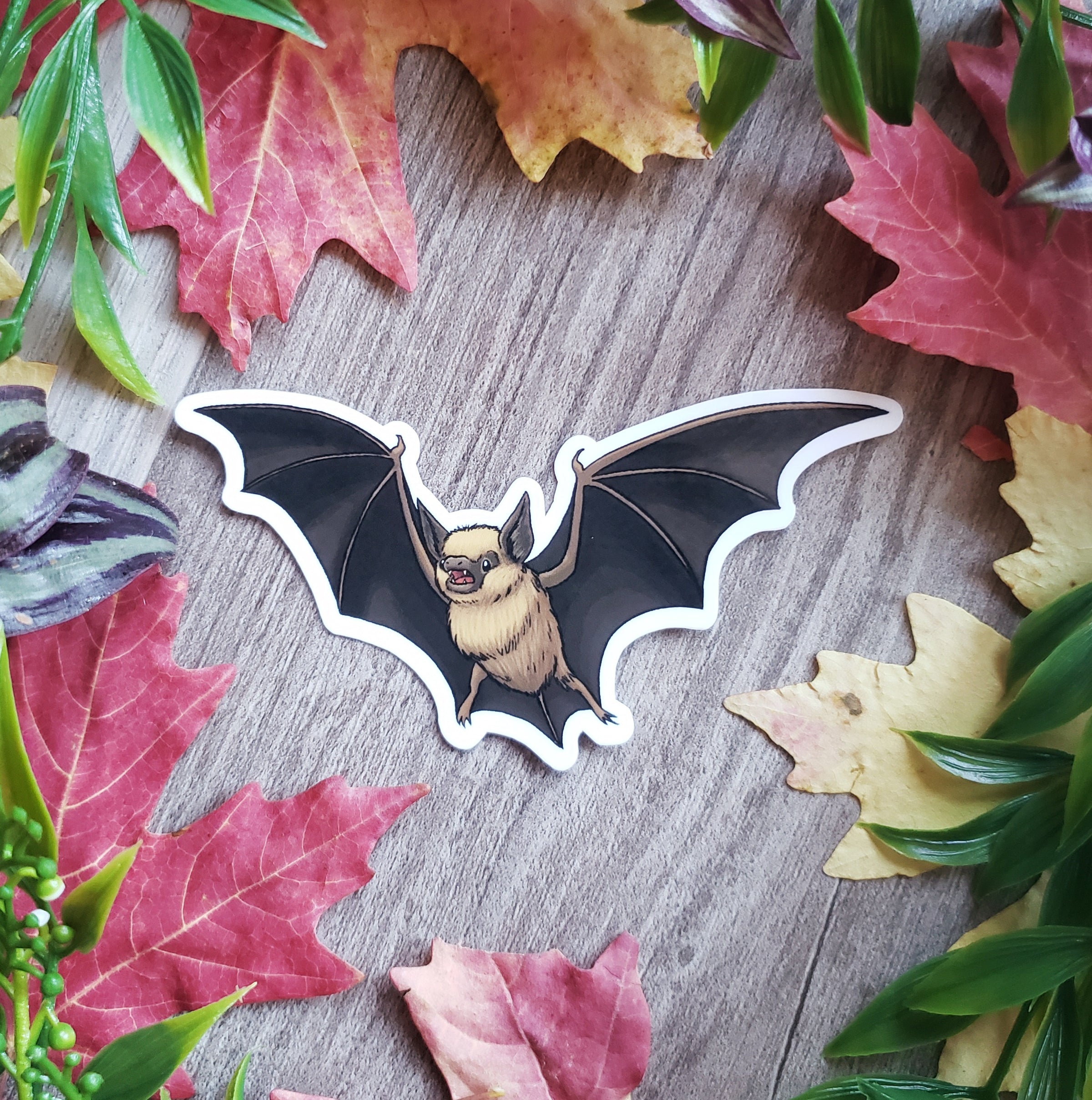 Little Brown Bat Vinyl Sticker
