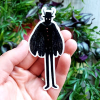 Vintage Halloween Mothman Vinyl Sticker