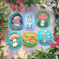 Autumn Mushrooms Vinyl Sticker Set