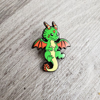 Green Dragon Hard Enamel Pin