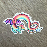 Rainbow Dragon Vinyl Sticker