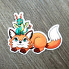 Tiny Dragon and Fox Vinyl Sticker