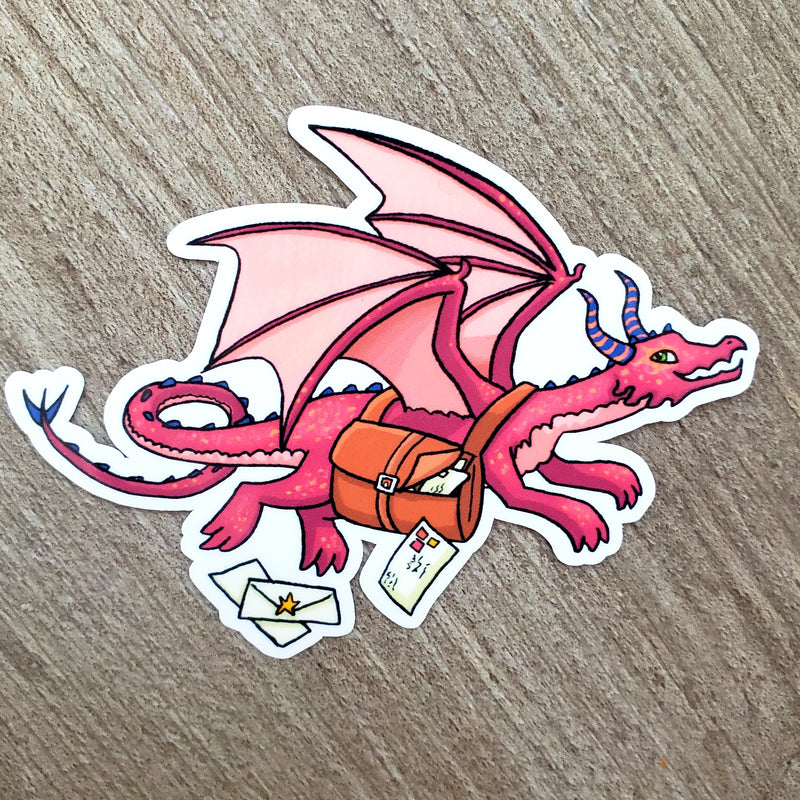 Delivery Dragon Vinyl Sticker