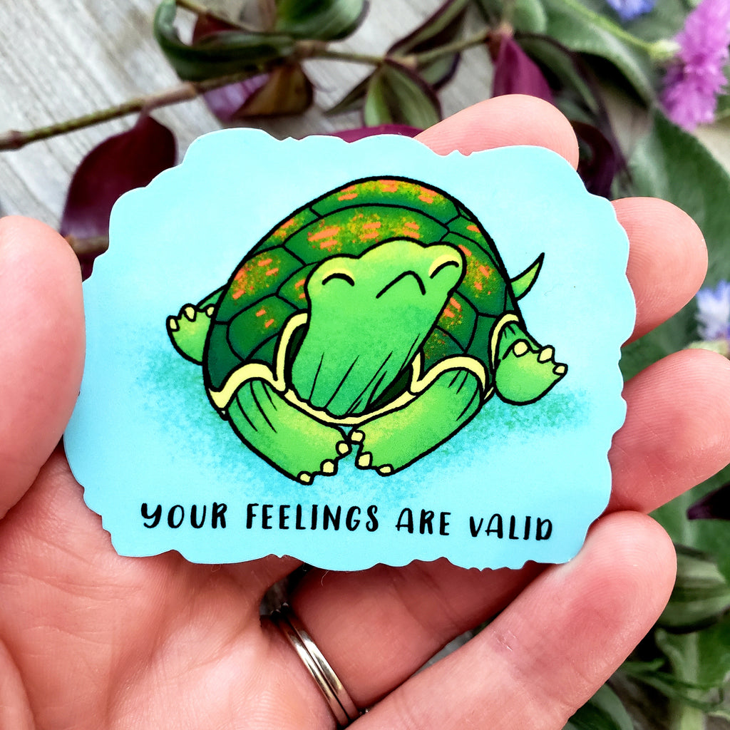 Positive Affirmation Turtle Vinyl Sticker – Garden of Dragons