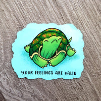 Positive Affirmation Turtle Vinyl Sticker