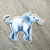 Elephant Vinyl Sticker