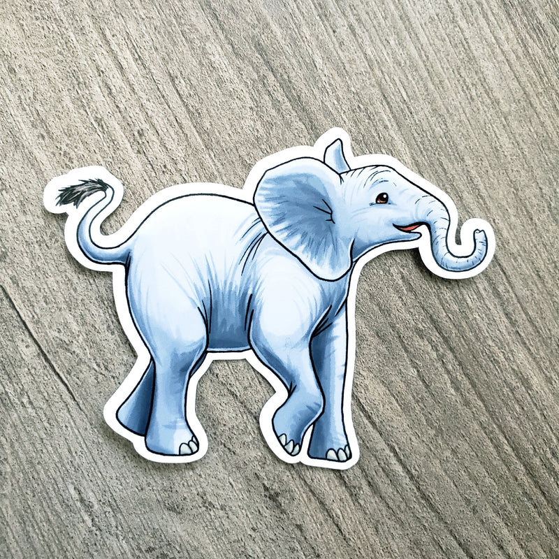 Elephant Vinyl Sticker