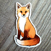 Red Fox Vinyl Sticker