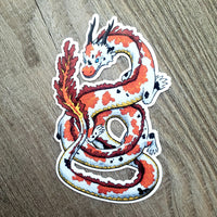 Koi Dragon Vinyl Sticker