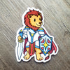 Lion Paladin- Animal Adventurer Vinyl Sticker