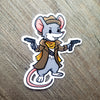 Gunslinger Mouse- Animal Adventurer Vinyl Sticker