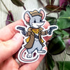 Gunslinger Mouse- Animal Adventurer Vinyl Sticker