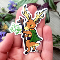 Deer Druid- Animal Adventurer Vinyl Sticker